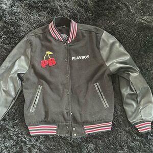 playboy love club varsity jacket